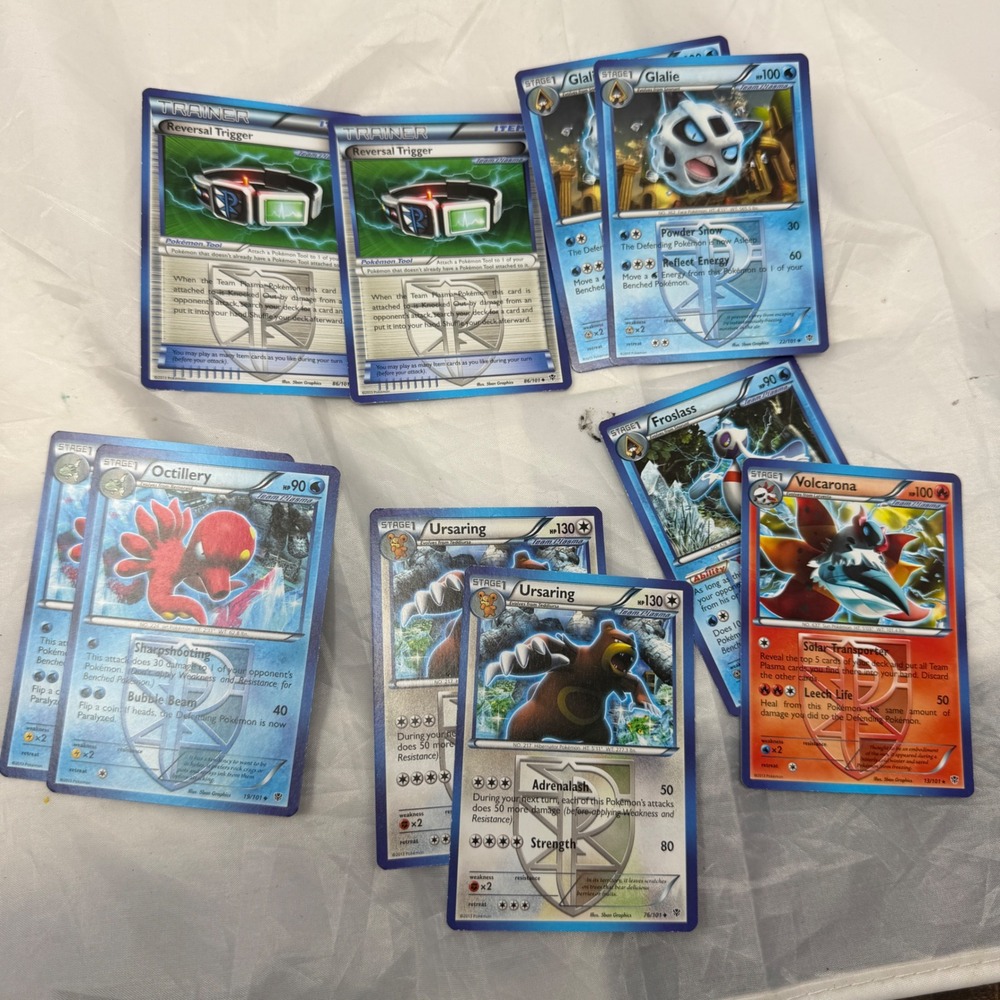 Pokemon TCG Team Plasma Freeze Card Lot Volcarona Froslass Ursaring Octillery